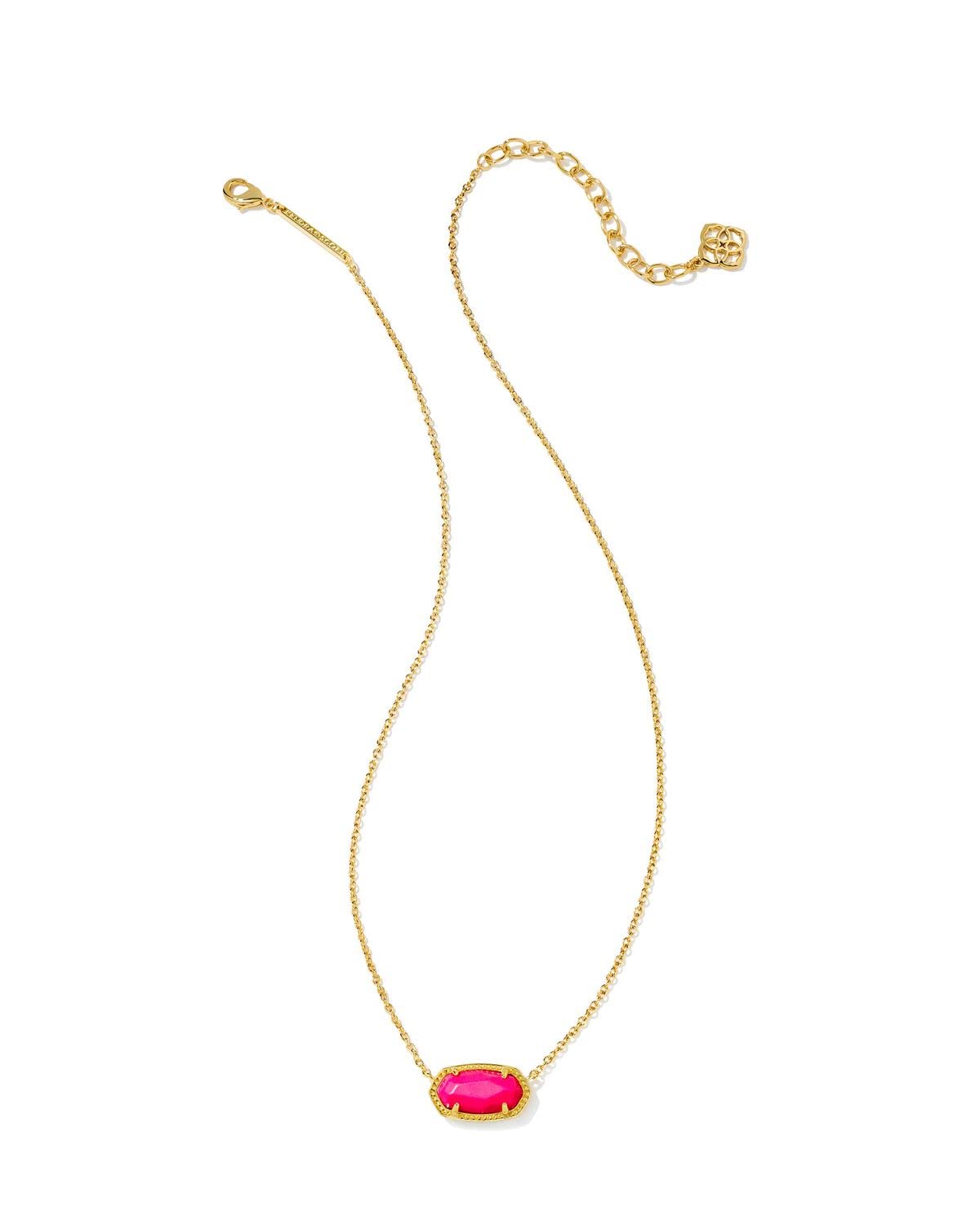 Kendra Scott Elisa Pendant Necklace for Women, Fashion Jewelry, 14k Gold-Plated