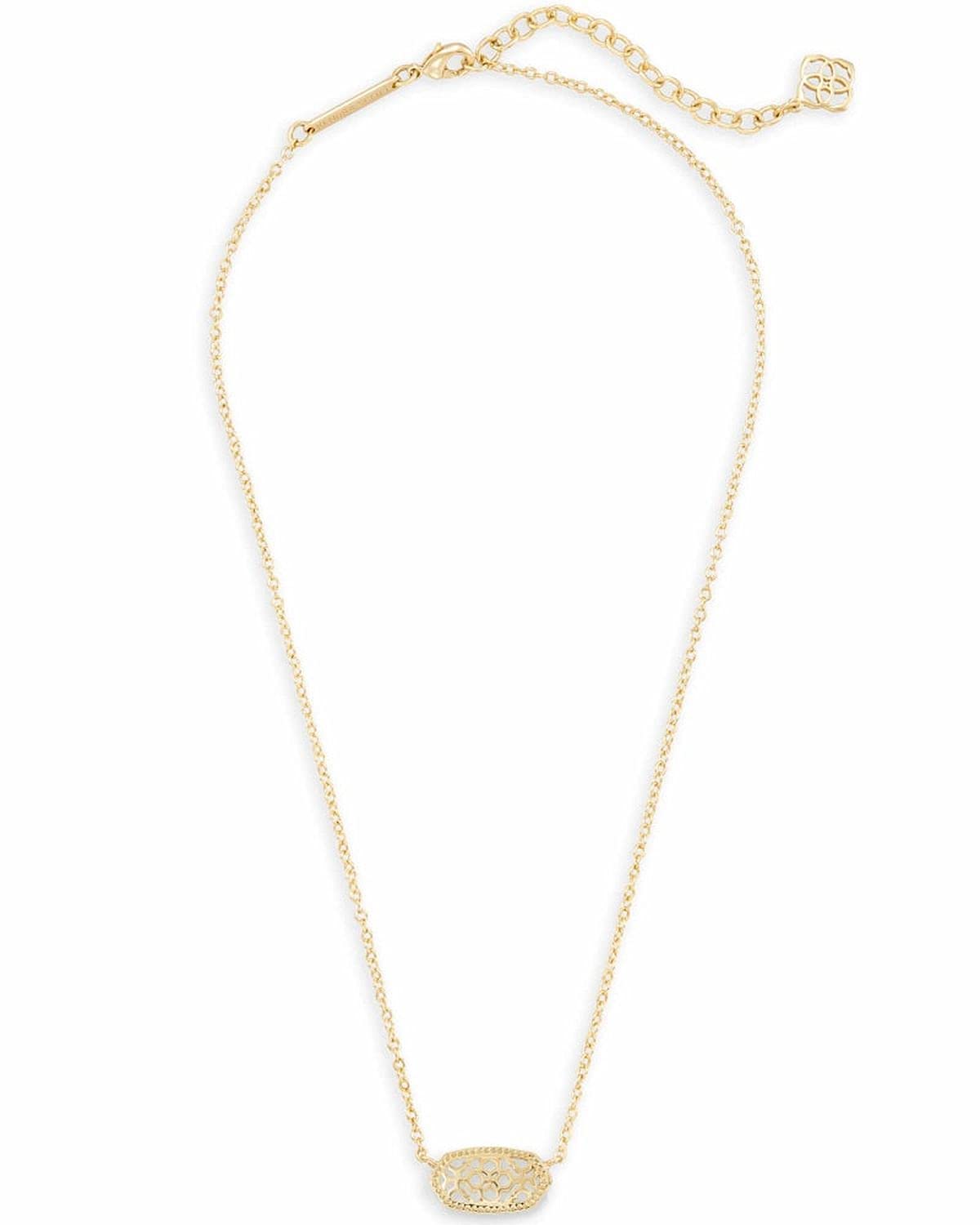 Kendra Scott Elisa Pendant Necklace for Women, Fashion Jewelry, 14k Gold-Plated