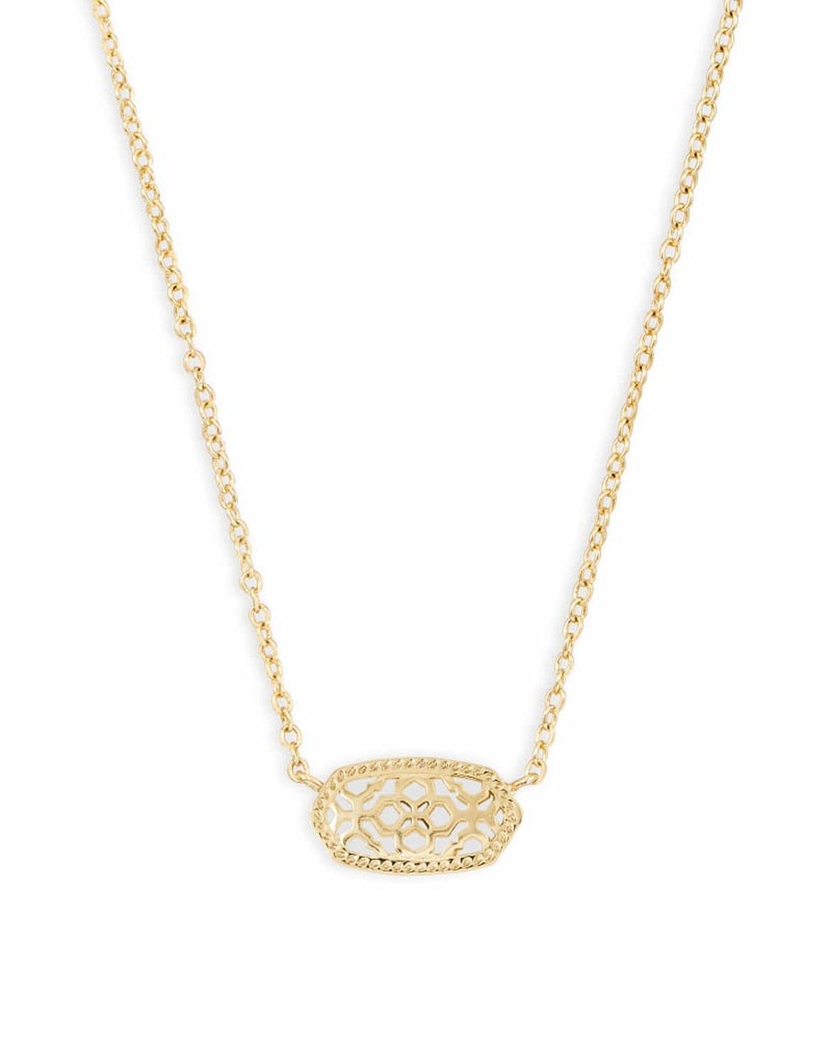 Kendra Scott Elisa Pendant Necklace for Women, Fashion Jewelry, 14k Gold-Plated