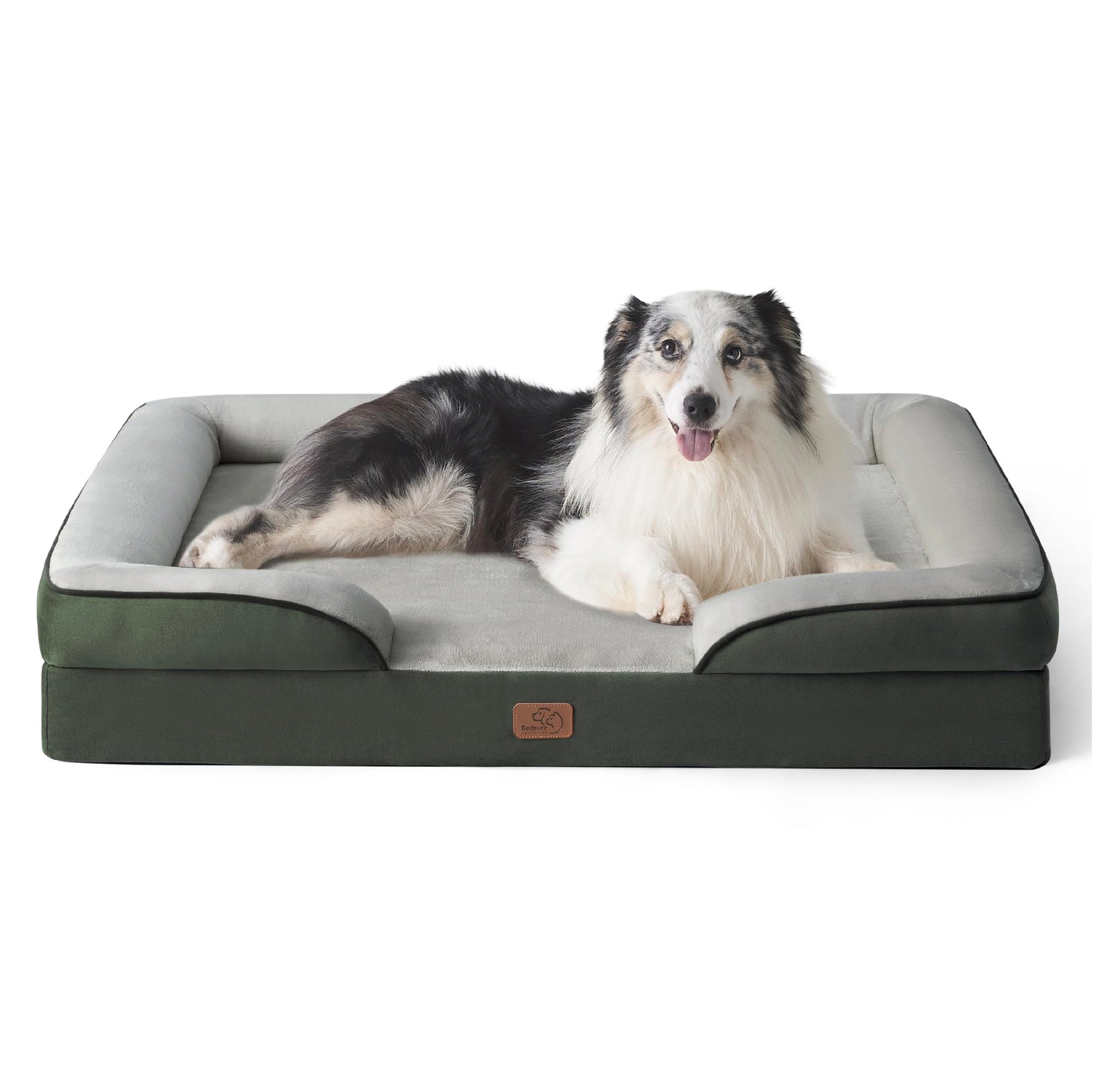 Bedsure Orthopedic Dog Bed for Extra Large Dogs - XL Washable Dog Sofa Beds Large, Supportive Foam Pet Couch Bed with Removable Washable Cover, Waterproof Lining and Nonskid Bottom, Grey