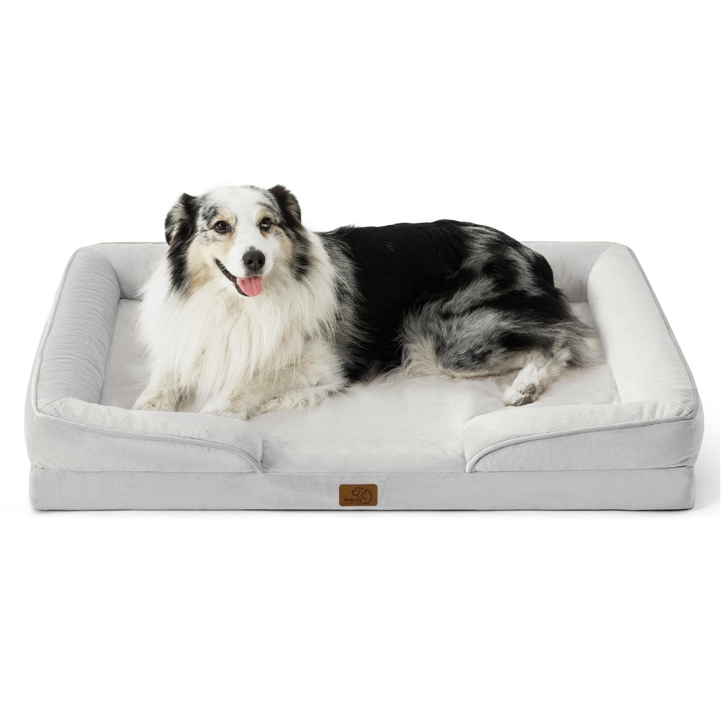 Bedsure Orthopedic Dog Bed for Extra Large Dogs - XL Washable Dog Sofa Beds Large, Supportive Foam Pet Couch Bed with Removable Washable Cover, Waterproof Lining and Nonskid Bottom, Grey