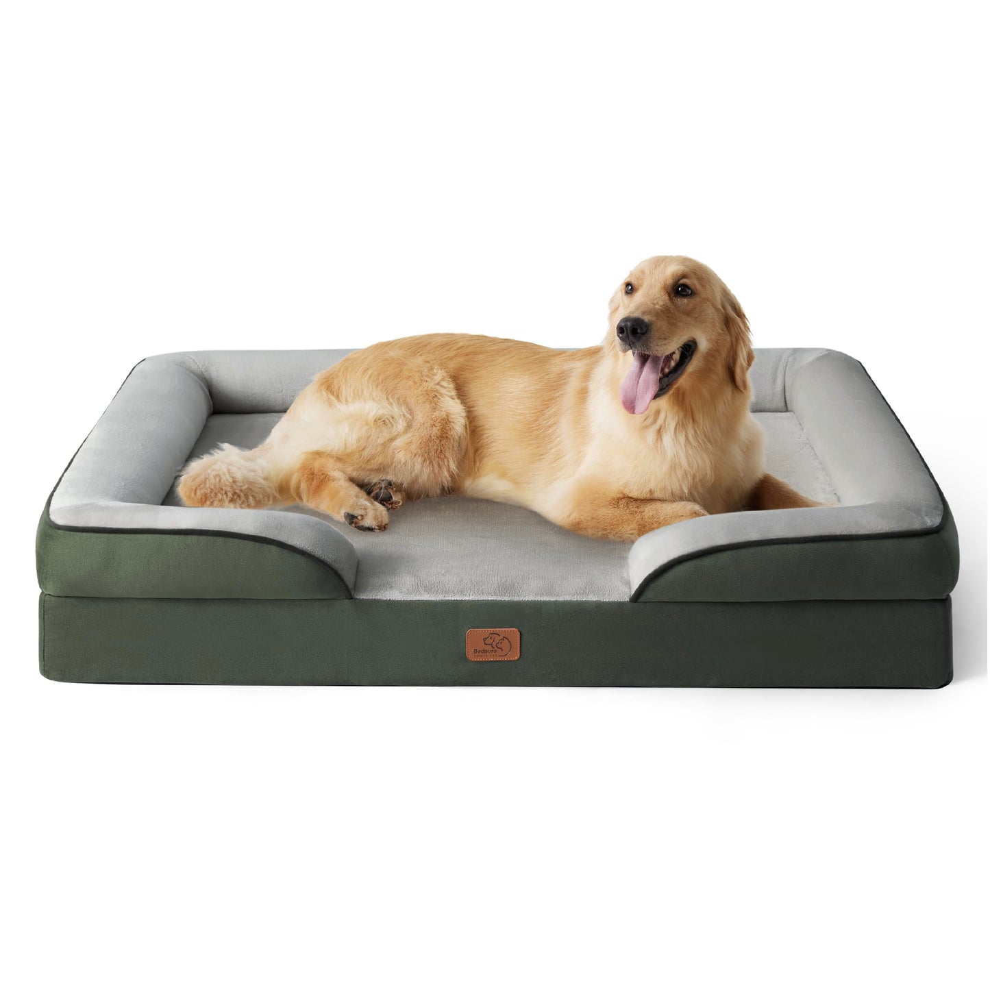 Bedsure Orthopedic Dog Bed for Extra Large Dogs - XL Washable Dog Sofa Beds Large, Supportive Foam Pet Couch Bed with Removable Washable Cover, Waterproof Lining and Nonskid Bottom, Grey