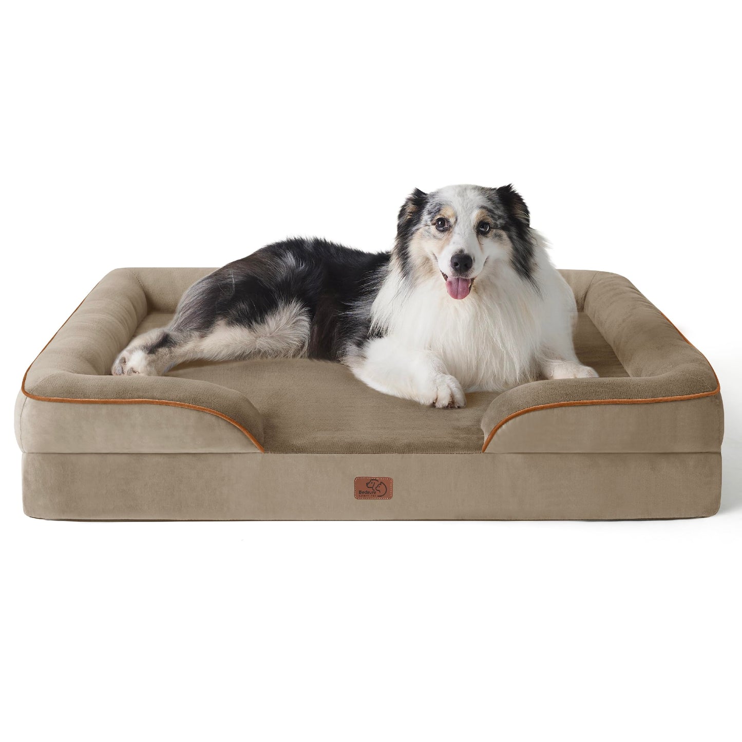 Bedsure Orthopedic Dog Bed for Extra Large Dogs - XL Washable Dog Sofa Beds Large, Supportive Foam Pet Couch Bed with Removable Washable Cover, Waterproof Lining and Nonskid Bottom, Grey