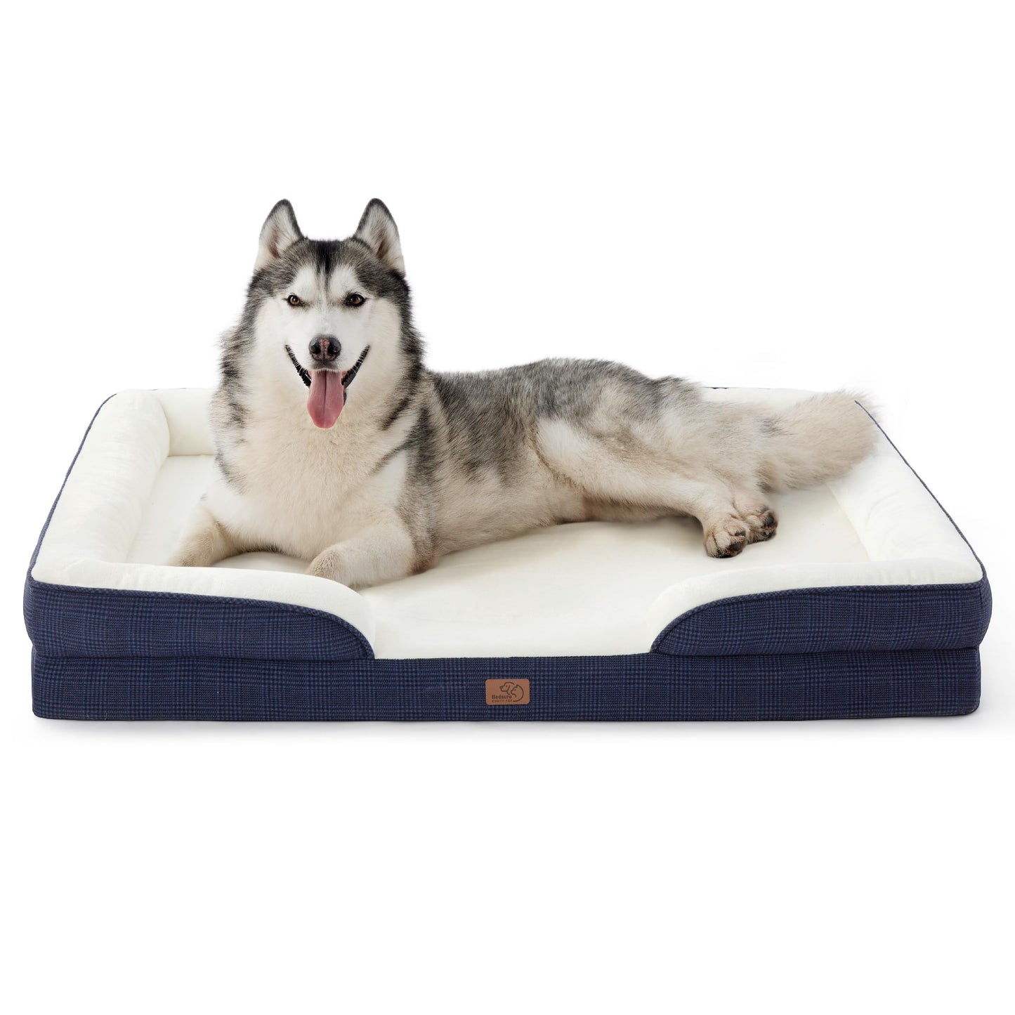 Bedsure Orthopedic Dog Bed for Extra Large Dogs - XL Washable Dog Sofa Beds Large, Supportive Foam Pet Couch Bed with Removable Washable Cover, Waterproof Lining and Nonskid Bottom, Grey