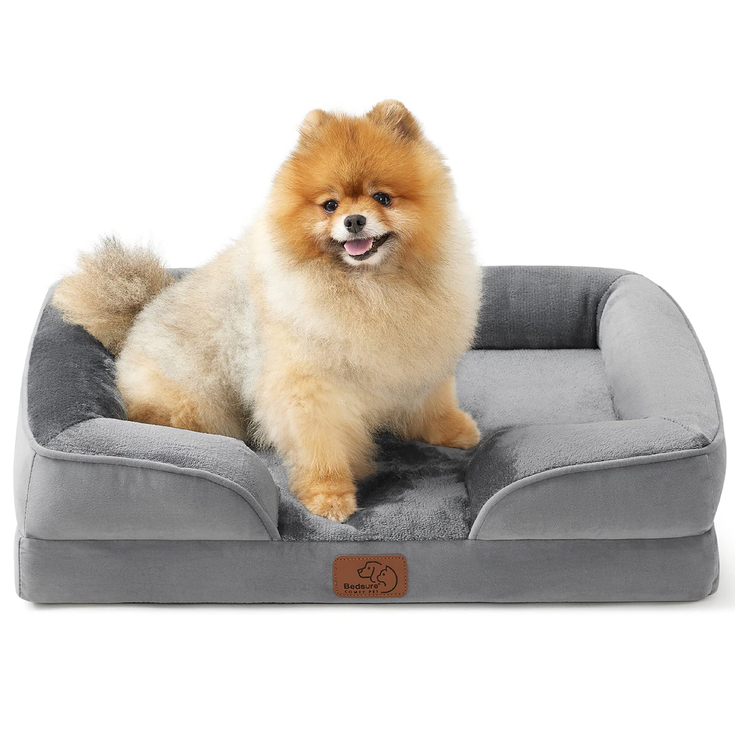 Bedsure Orthopedic Dog Bed for Extra Large Dogs - XL Washable Dog Sofa Beds Large, Supportive Foam Pet Couch Bed with Removable Washable Cover, Waterproof Lining and Nonskid Bottom, Grey