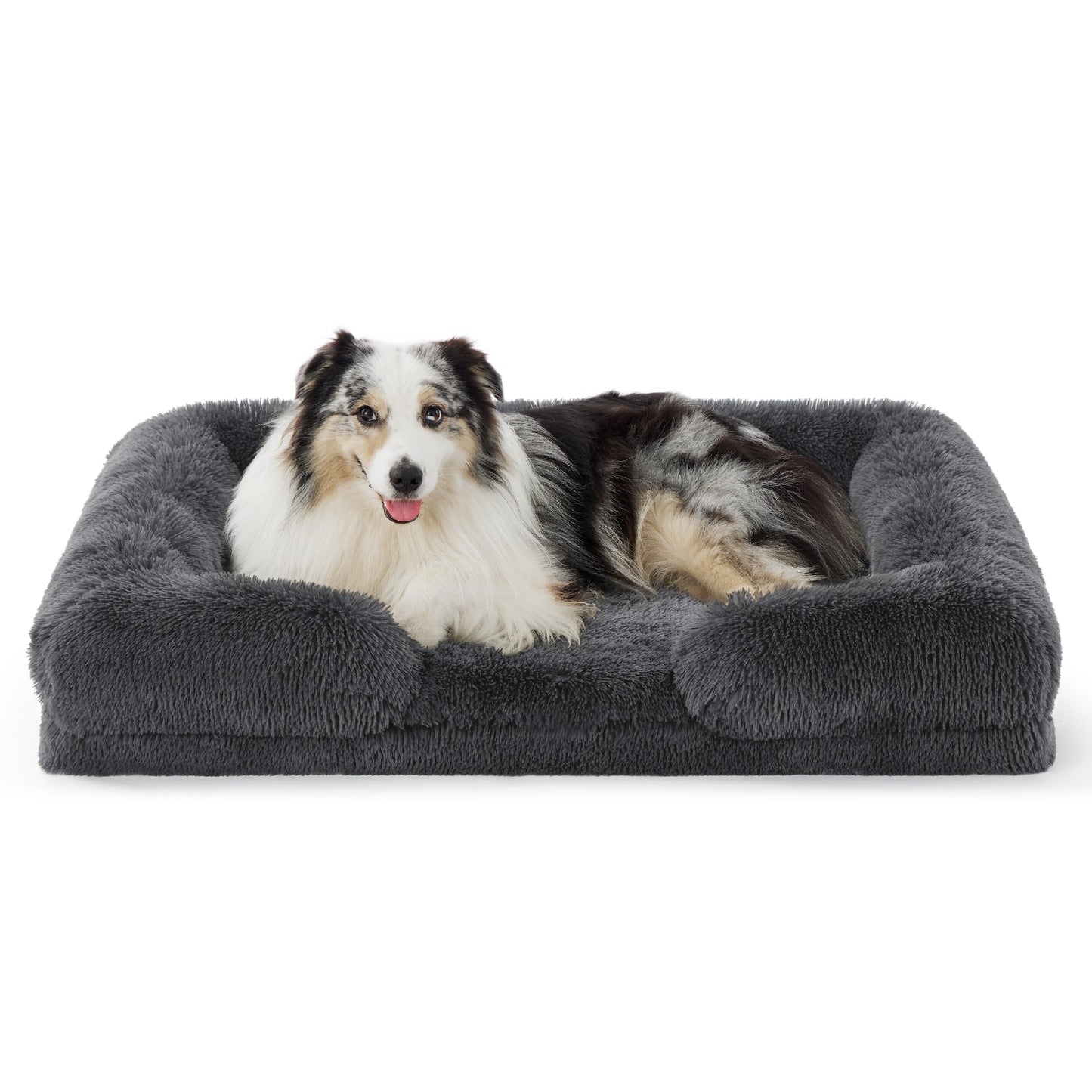 Bedsure Orthopedic Dog Bed for Extra Large Dogs - XL Washable Dog Sofa Beds Large, Supportive Foam Pet Couch Bed with Removable Washable Cover, Waterproof Lining and Nonskid Bottom, Grey