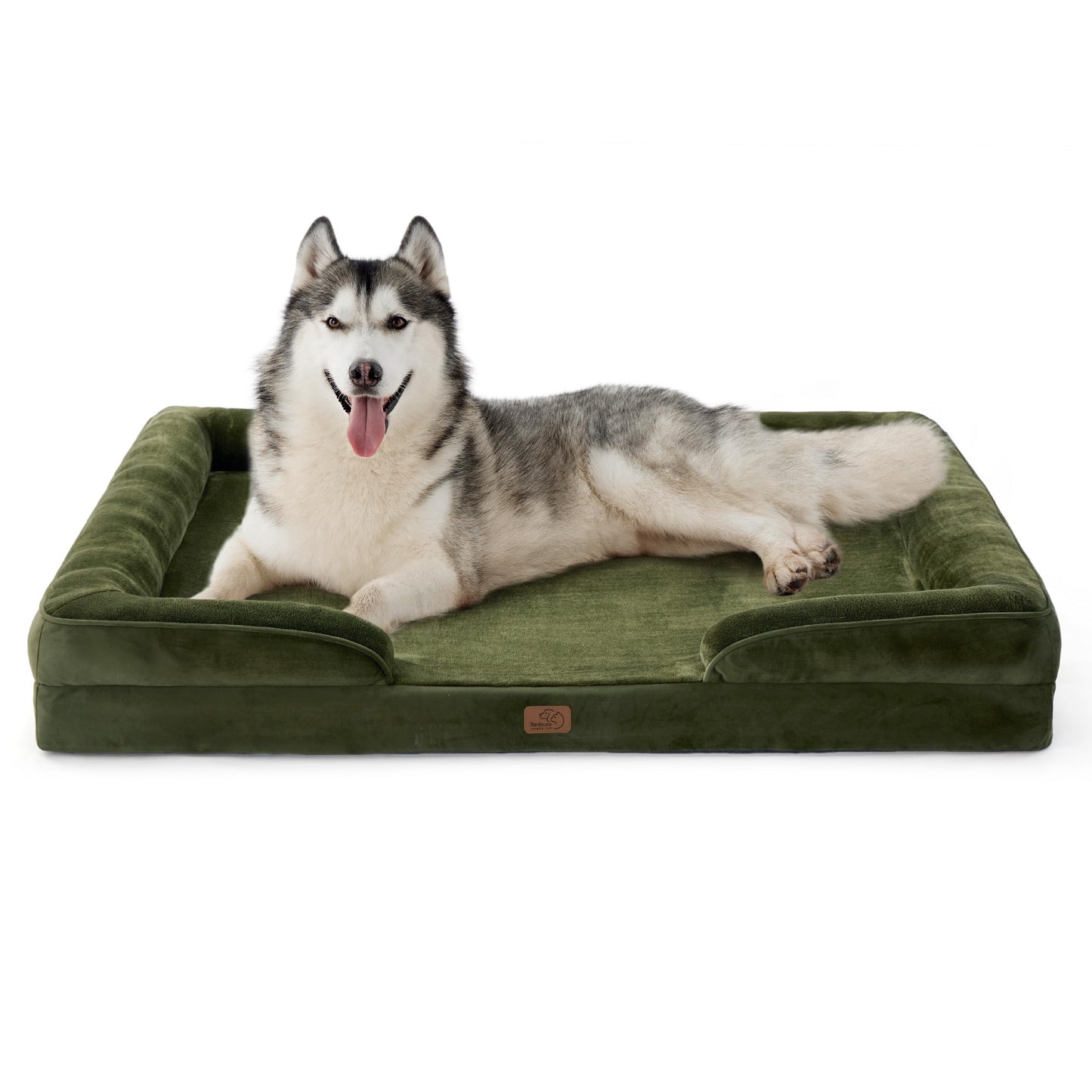 Bedsure Orthopedic Dog Bed for Extra Large Dogs - XL Washable Dog Sofa Beds Large, Supportive Foam Pet Couch Bed with Removable Washable Cover, Waterproof Lining and Nonskid Bottom, Grey